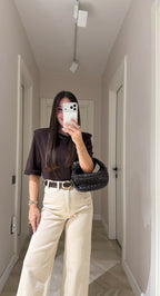 Zr Ankle Jeans - Beige