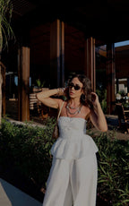 Strapless Top Set - White