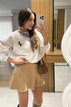 Scarf Detailed Sweatshirt