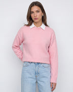 Classic Knit Sweater - Pink