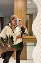 Forest Print Ski-sweater