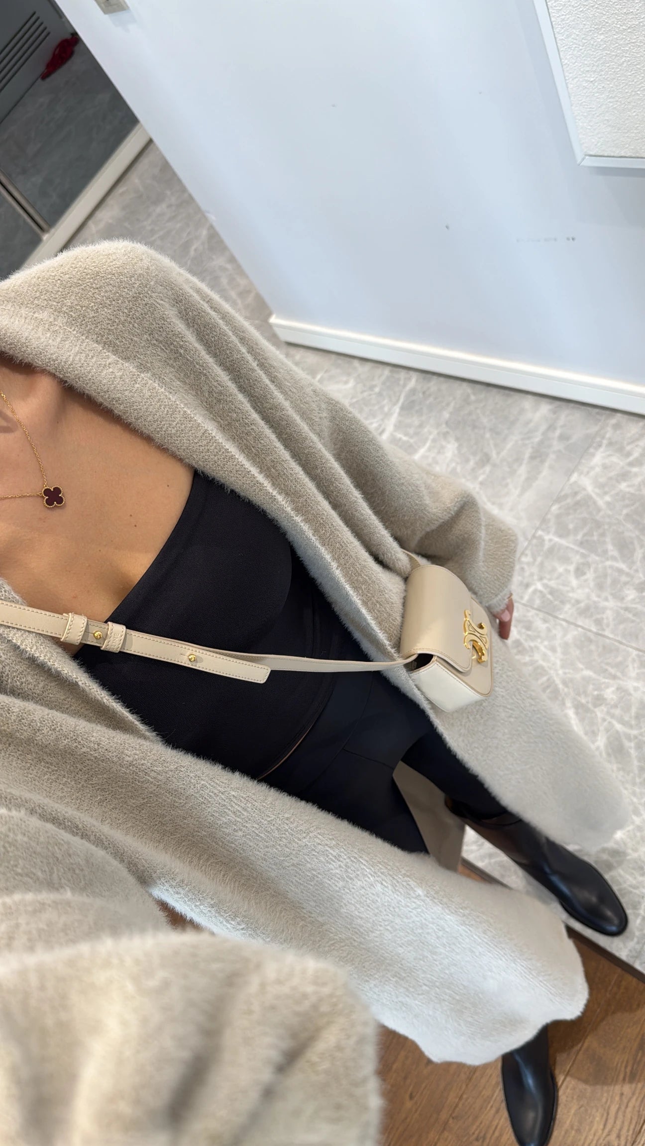 Maxi Wool Blend Cardigan