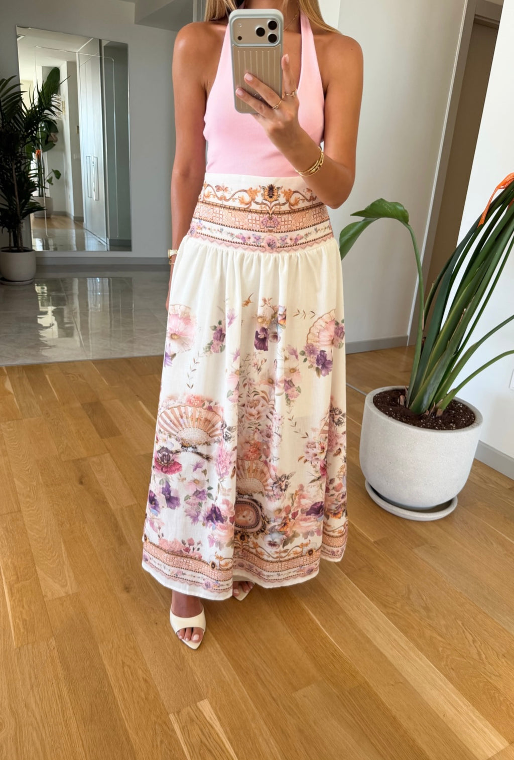 Bloom Maxi Skirt - Pink