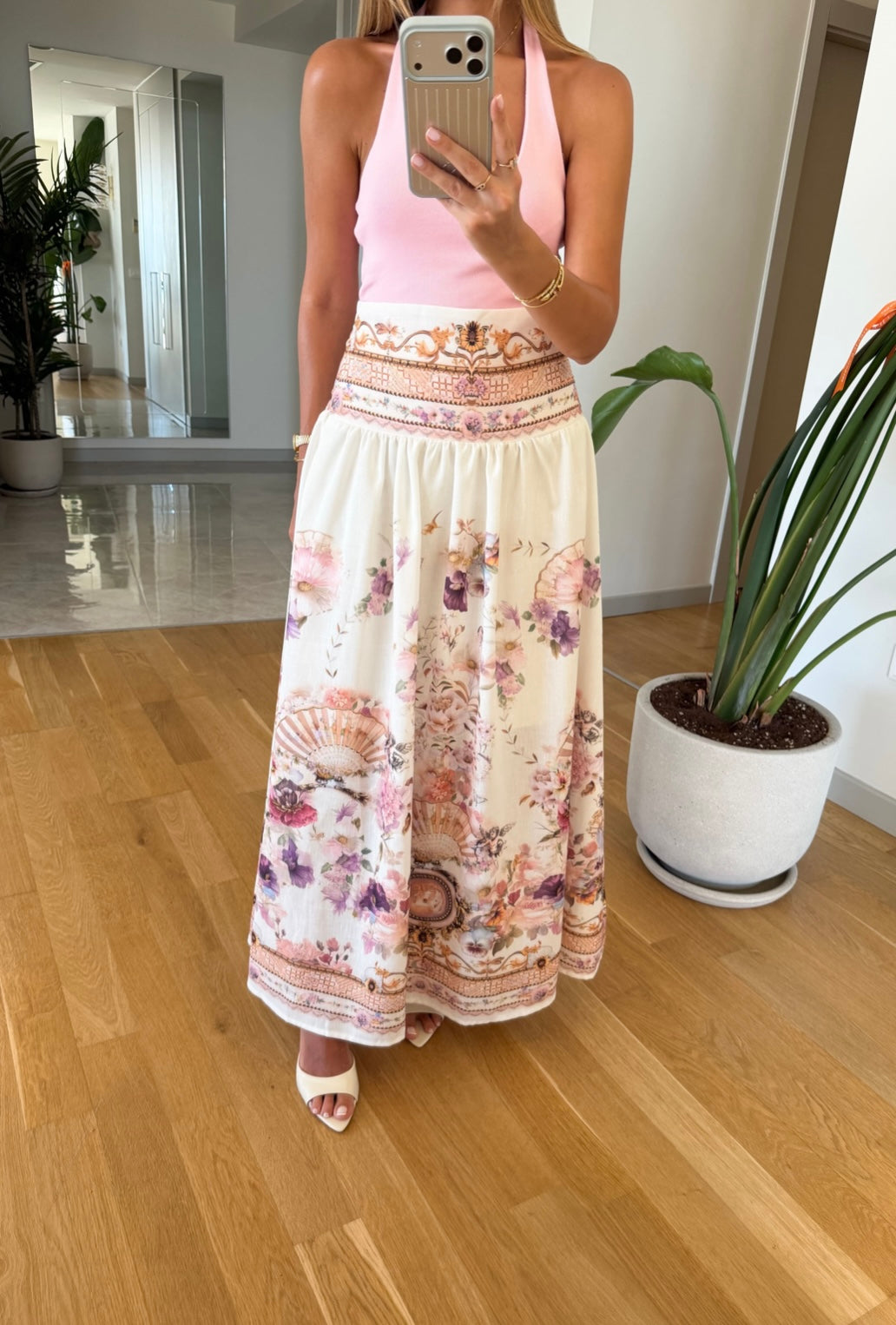 Bloom Maxi Skirt - Pink