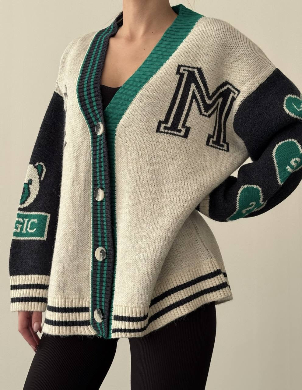 Grey-Green Cardigan