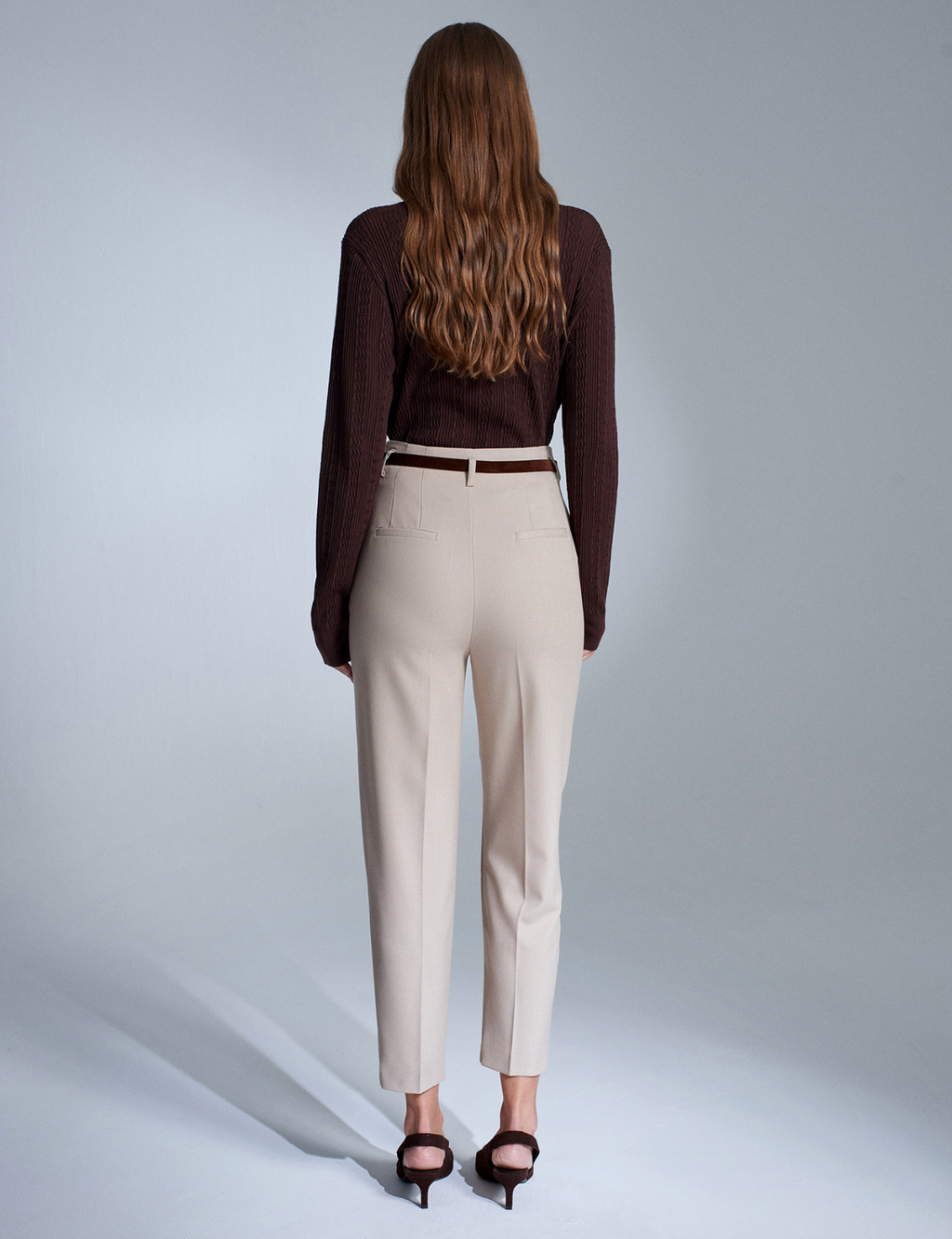 Belted Beige Pants