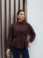 Waisted Shirt Brown