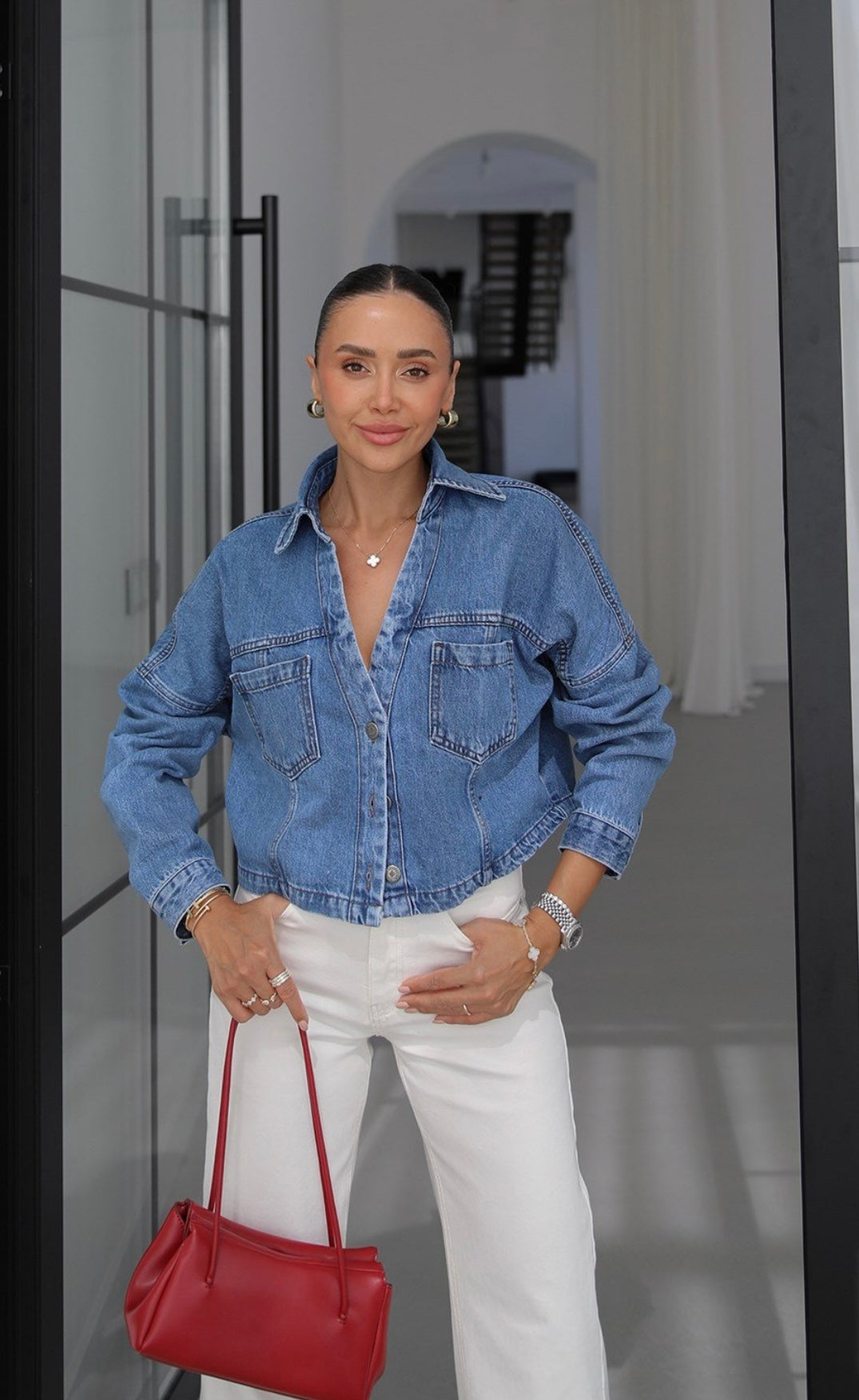 Cropped Denim Jacket