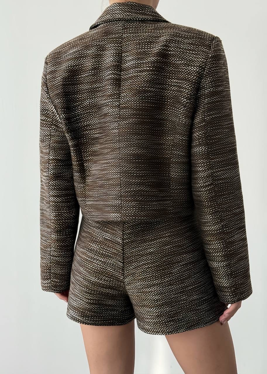 Brown Tweed Blazer