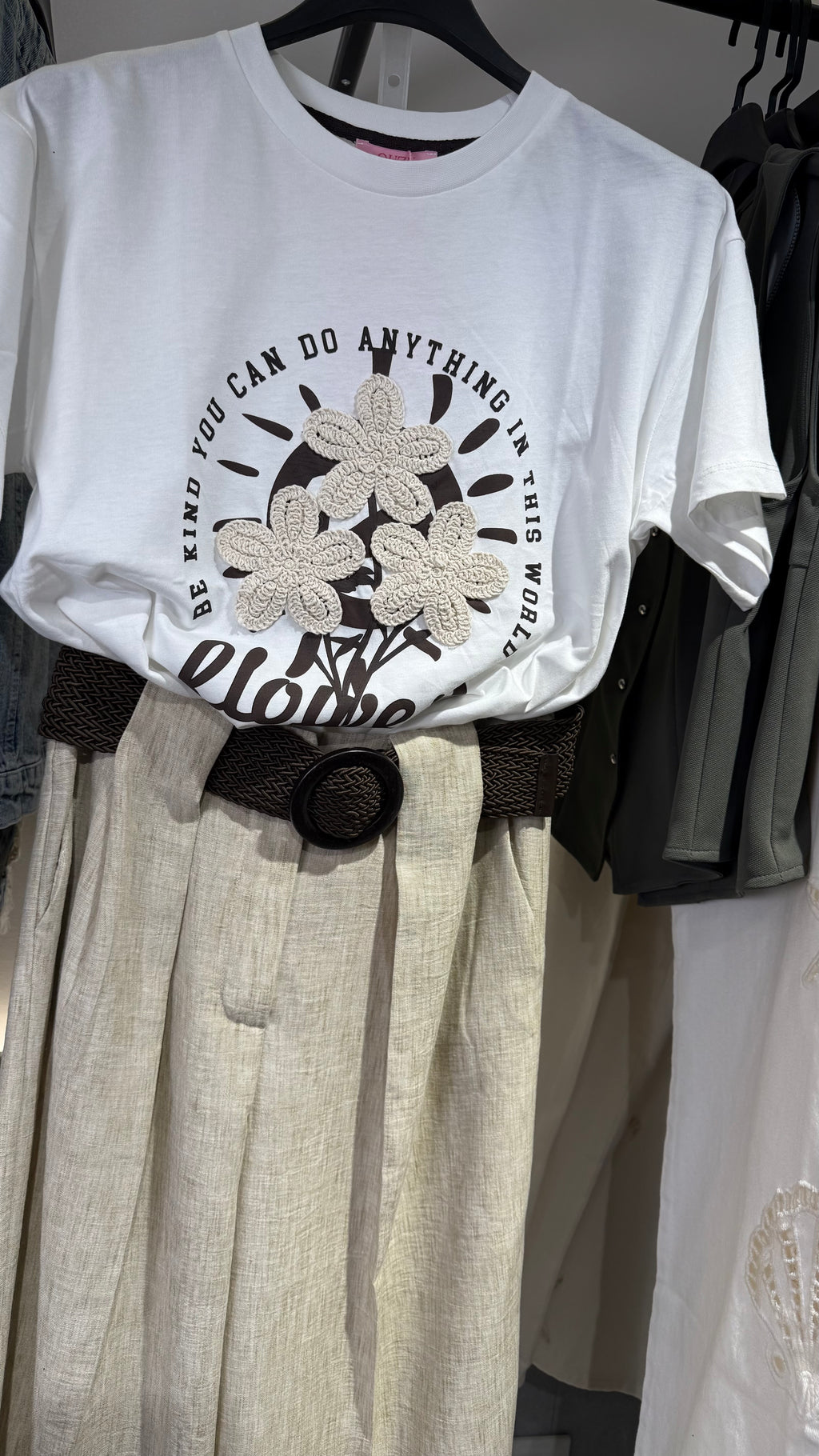 Belted Linen Pants