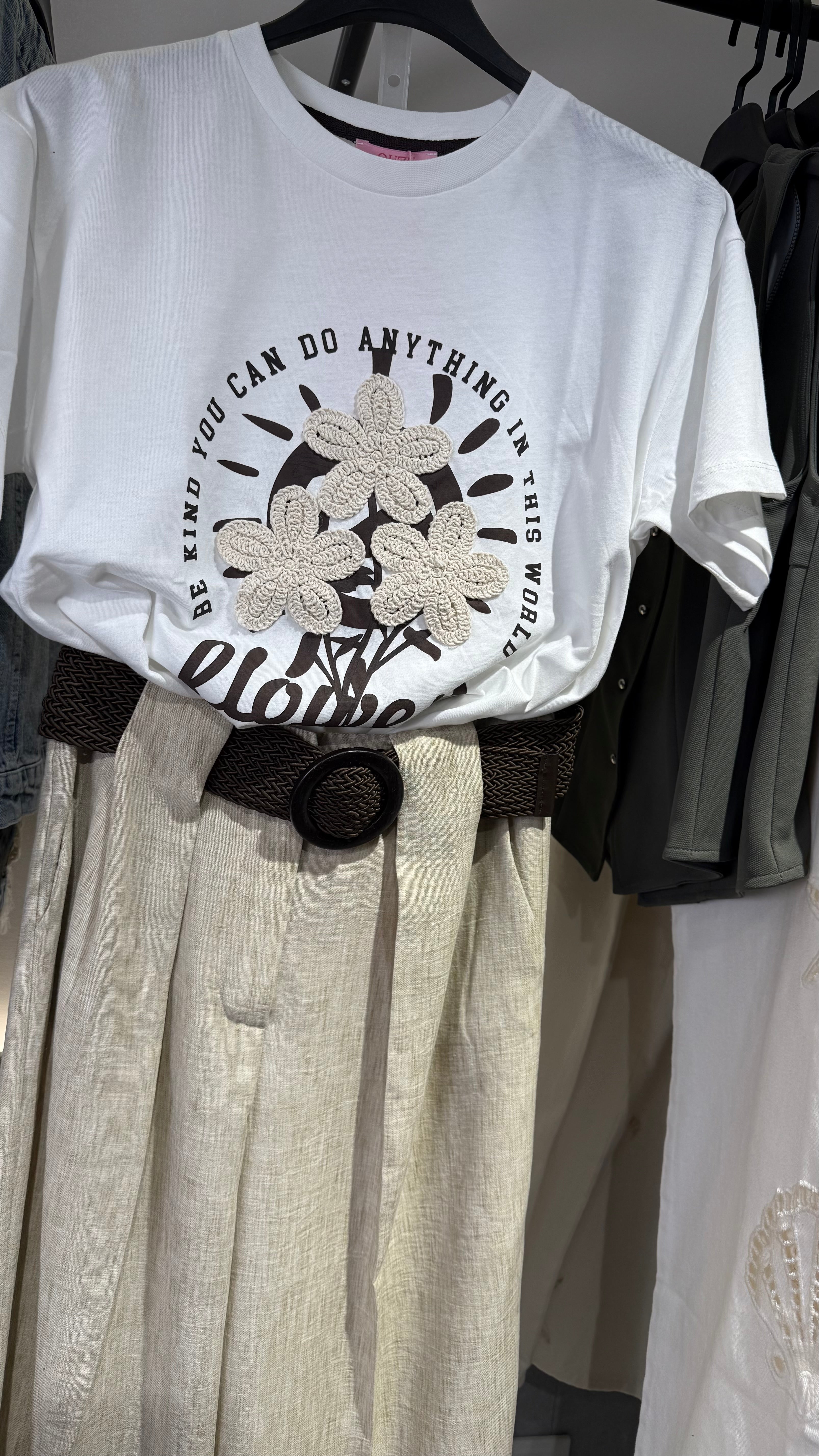 Belted Linen Pants