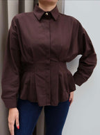 Waisted Shirt Brown