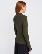 Mila Knit Top - khaki