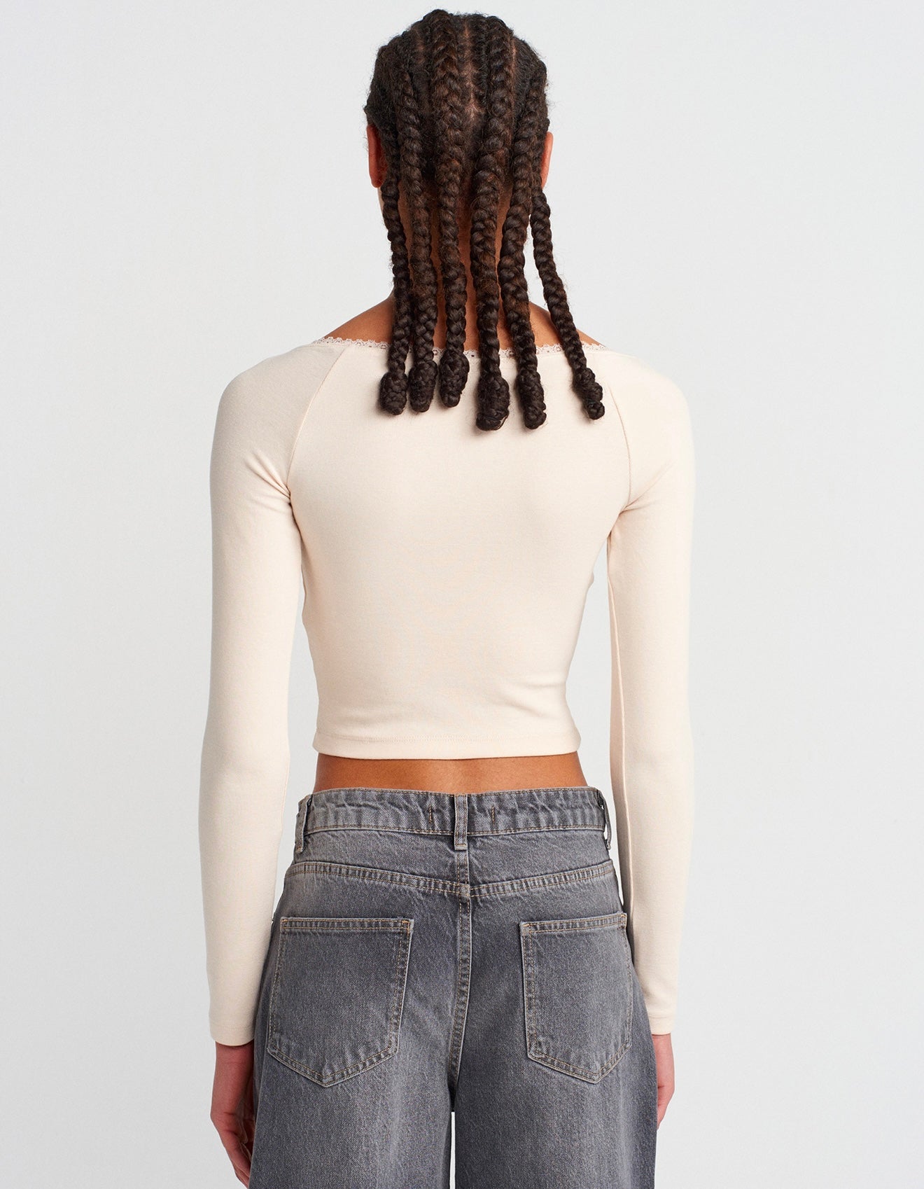 Long Sleeves Crop Top