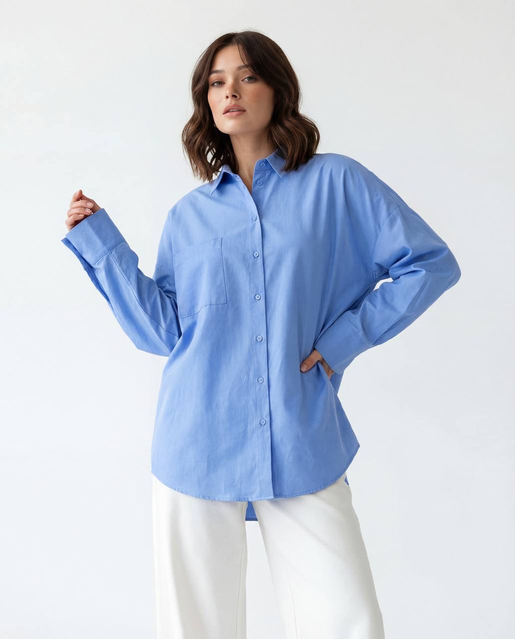 Oversized Blue Shirt