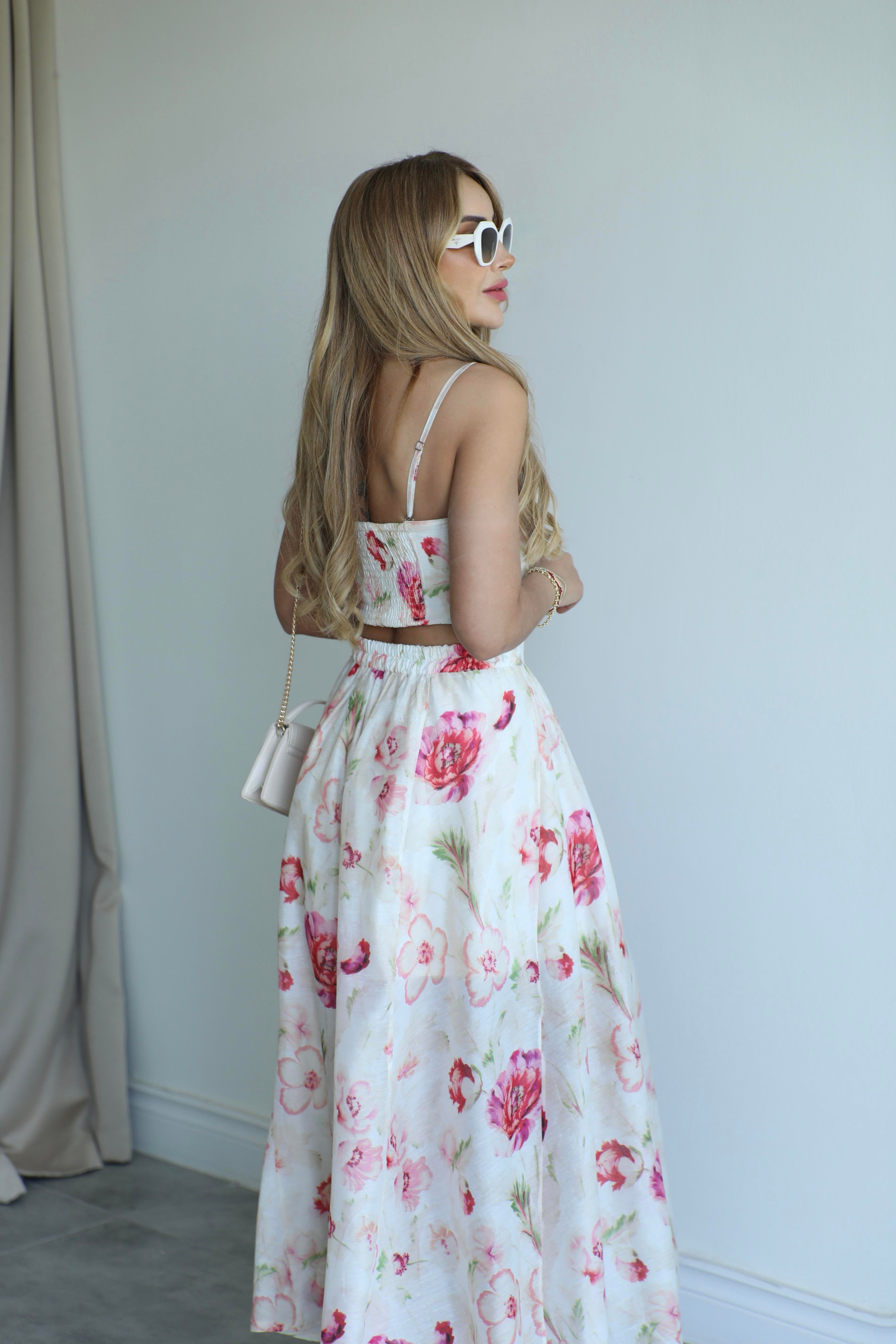 Floral Skirt Set