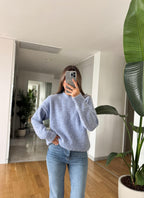 Blue Crew Neck