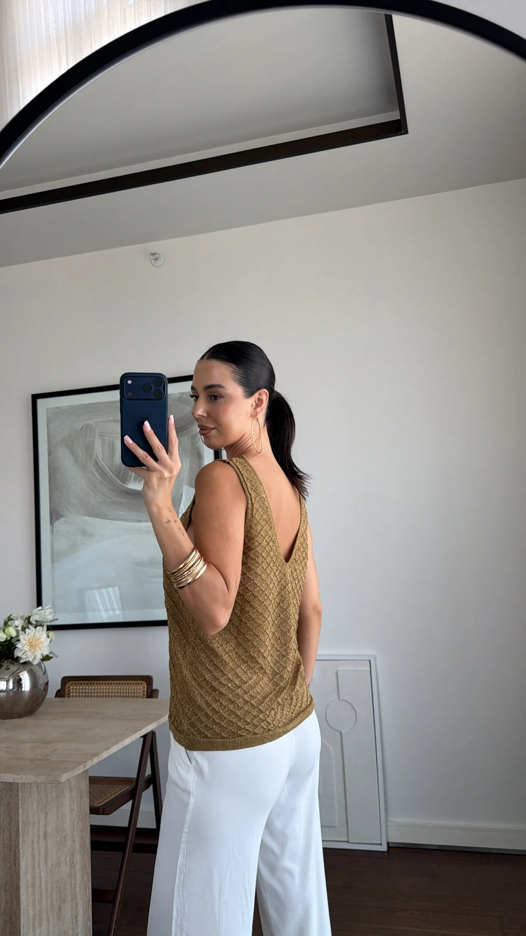Golden Knit Tank