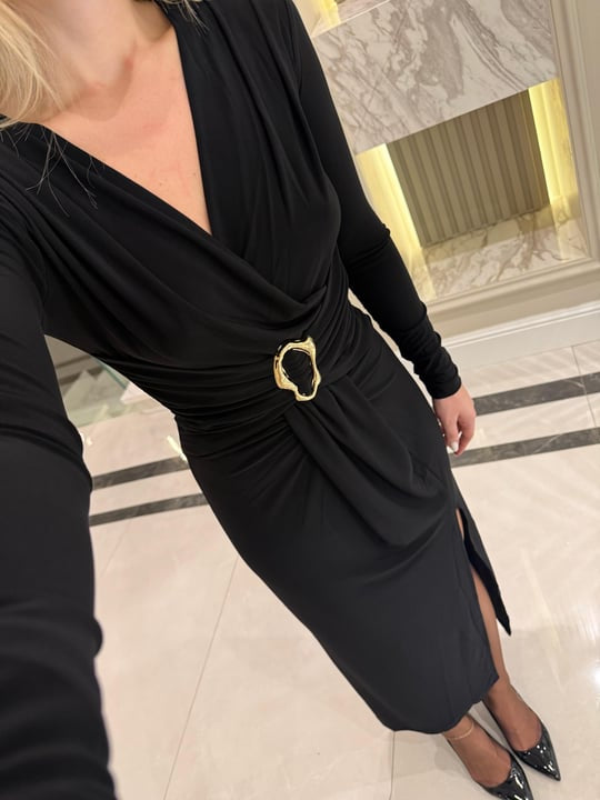 Buckled Dress - Black