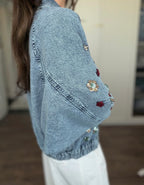 Floral Denim Jacket