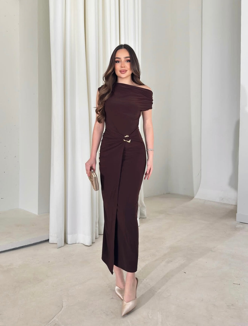Chic Brown Dress