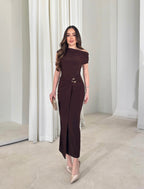 Chic Brown Dress