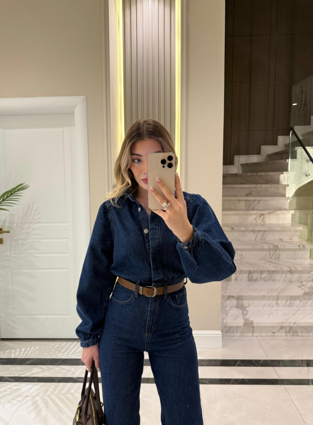 Blue Denim Jumpsuit