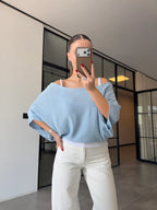 Knitwear Blouse - Blue