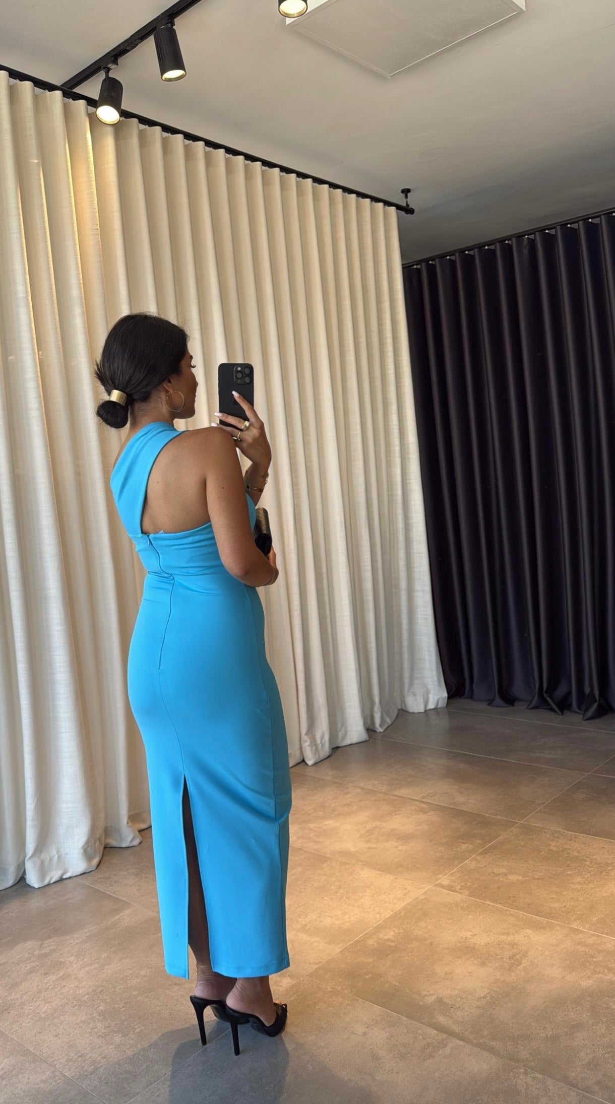 One Shoulder Midi-dress