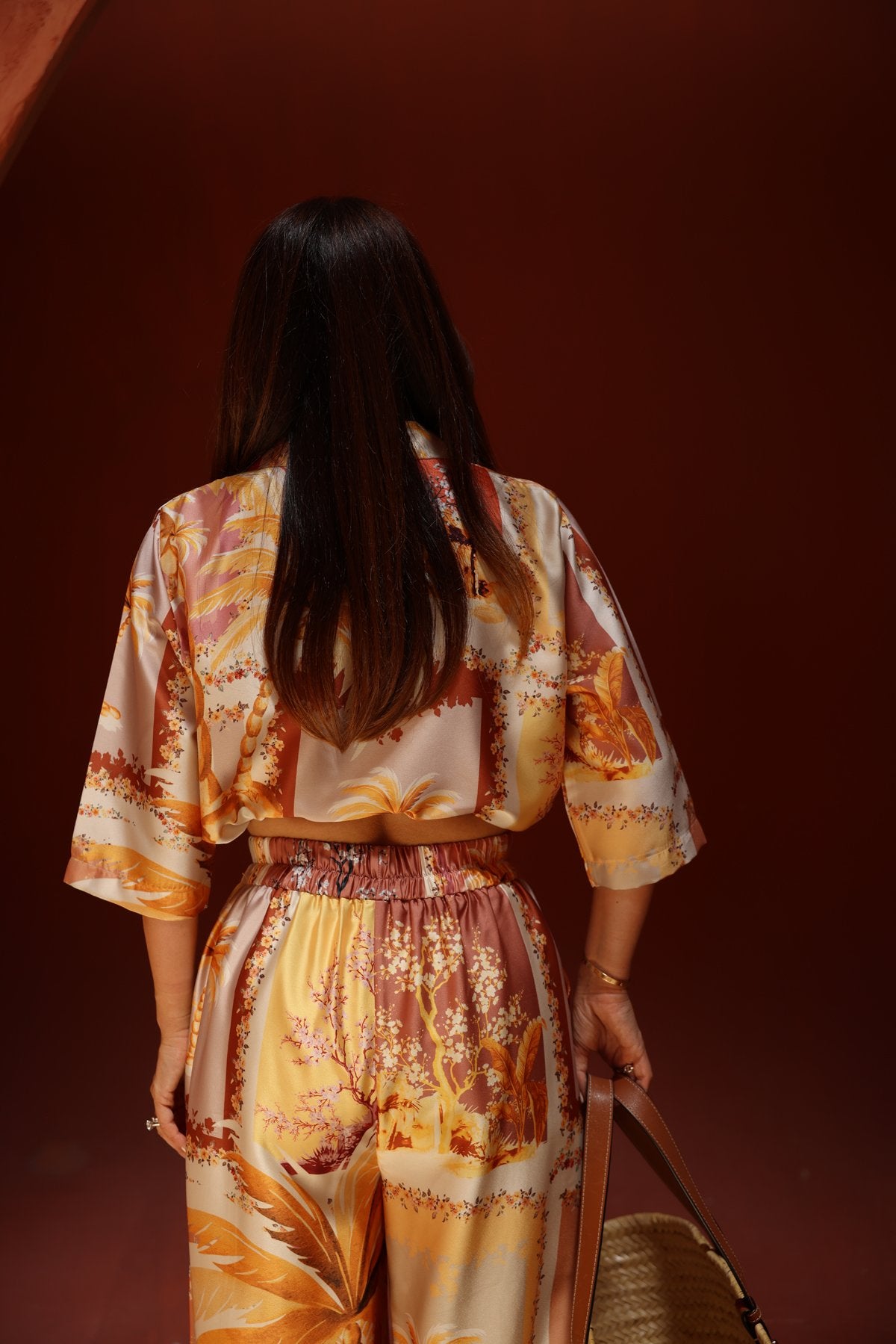 Satin Shirt Set