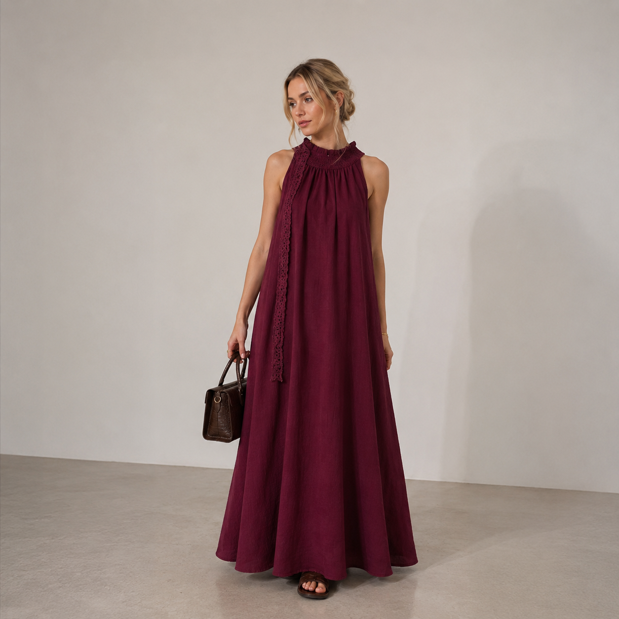 Burgundy Maxi Dress
