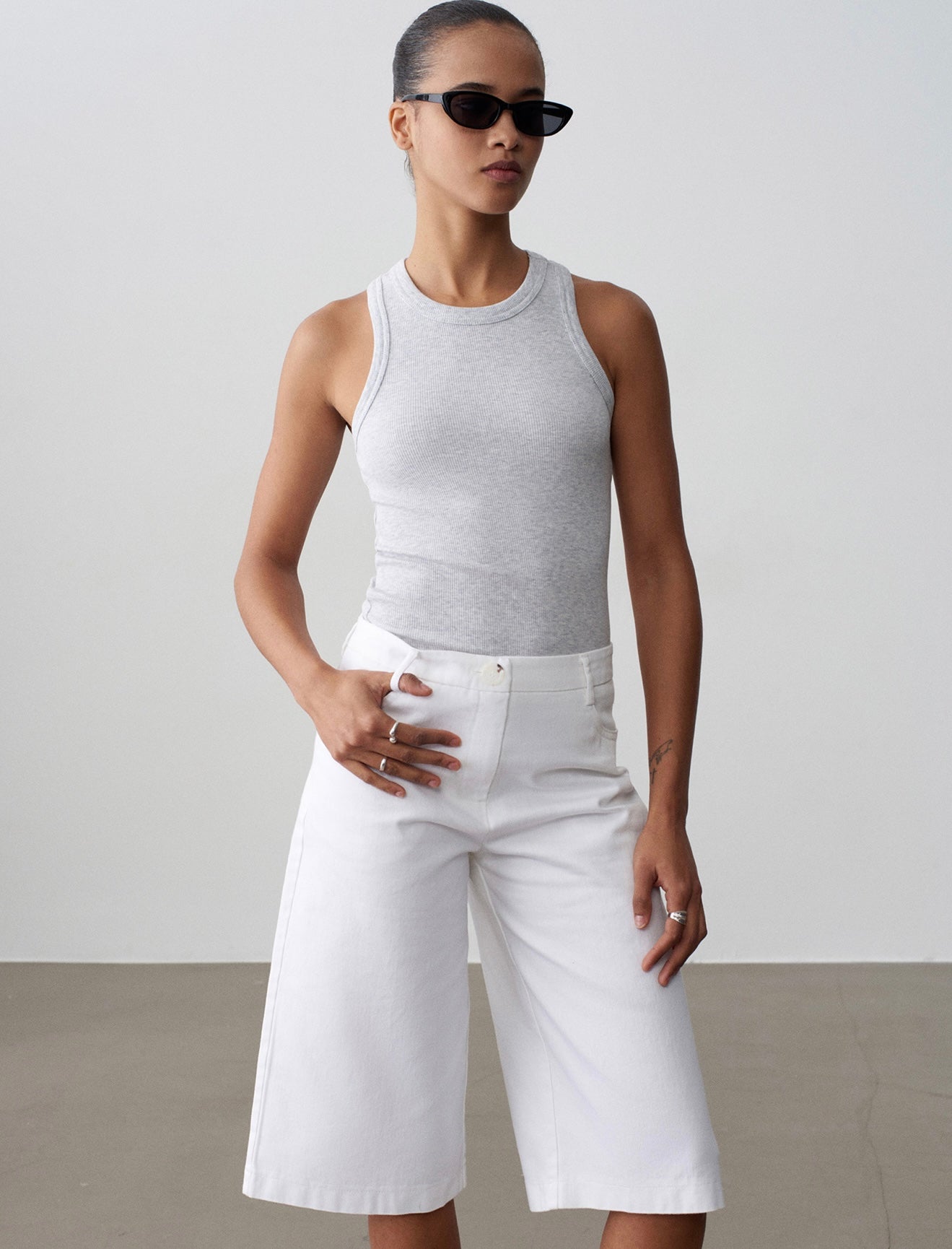 White Bermuda Shorts