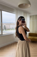 Veroni Black-Beige Dress