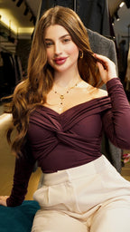 Crossed-Front Bodysuit