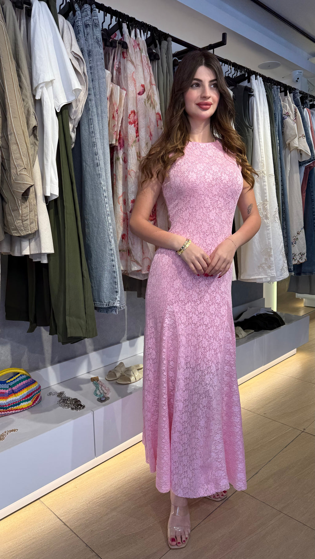 Zr Maxi Pink Dress