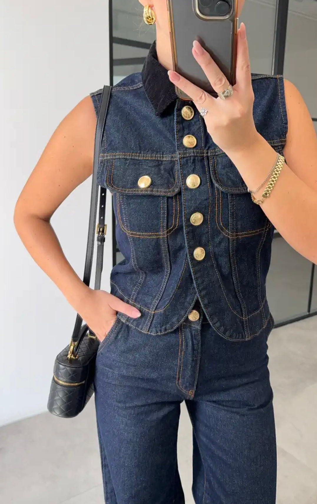 Vest-Denim Set