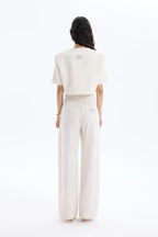 Linen Crop Blazer