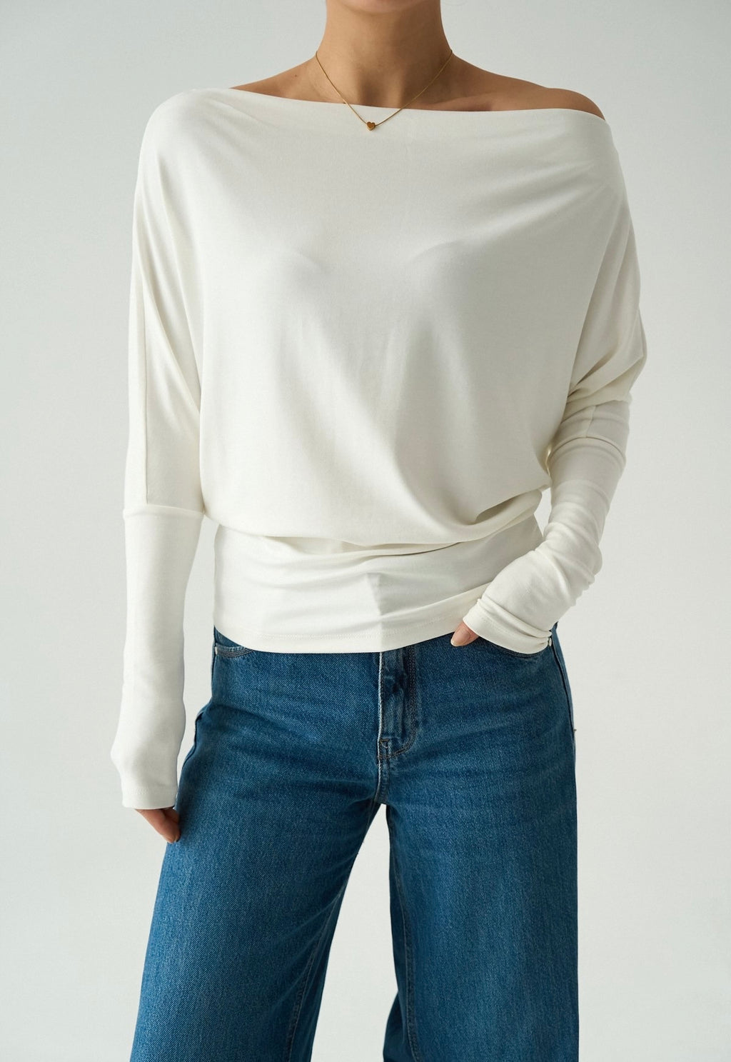 White Off-shoulder Top