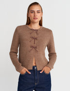 Ribbon-detailed Cardigan