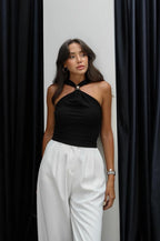Neck Top Black