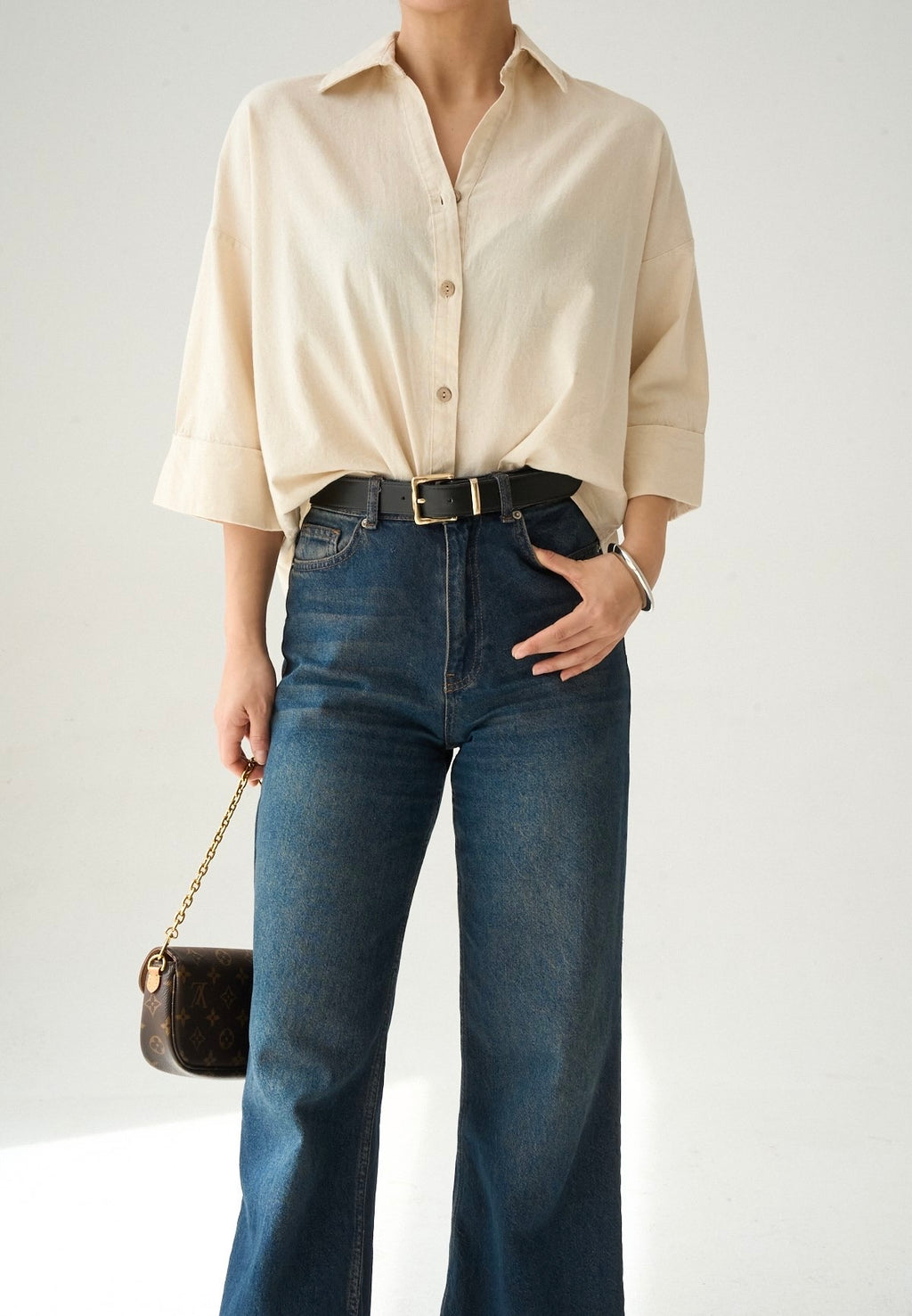 S.S Linen shirt - beige
