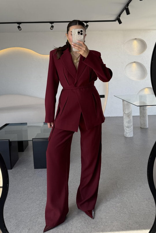 Burgundy Suit