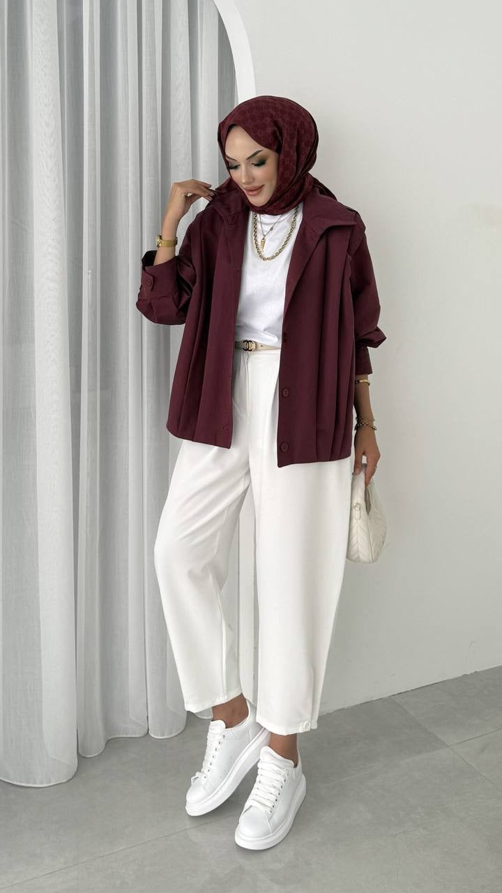 Burgundy Jacket