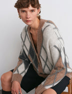 Argyle Cardigan Mink