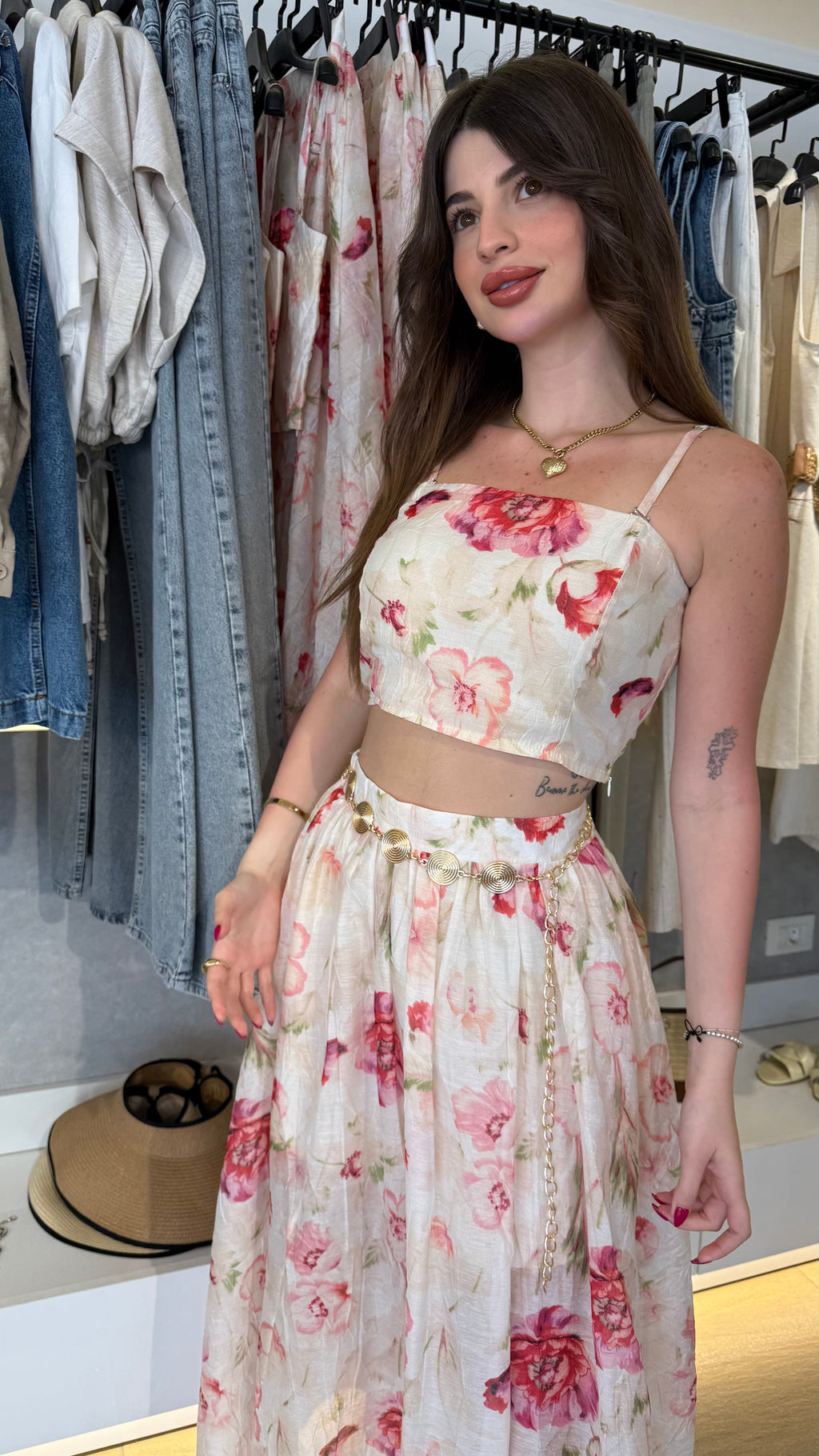 Floral Skirt Set