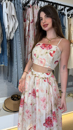 Floral Skirt Set