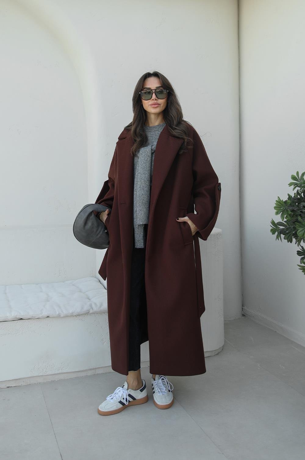Brown Oversized Coat
