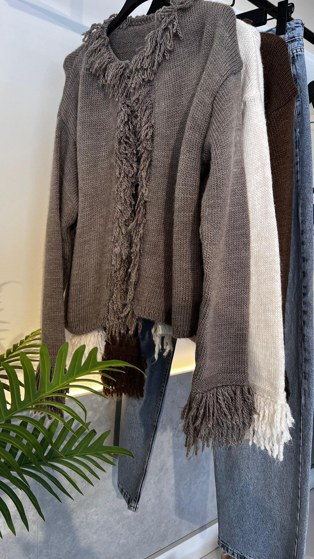 Fringed-Cardigan