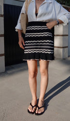 Striped Knit Skirt