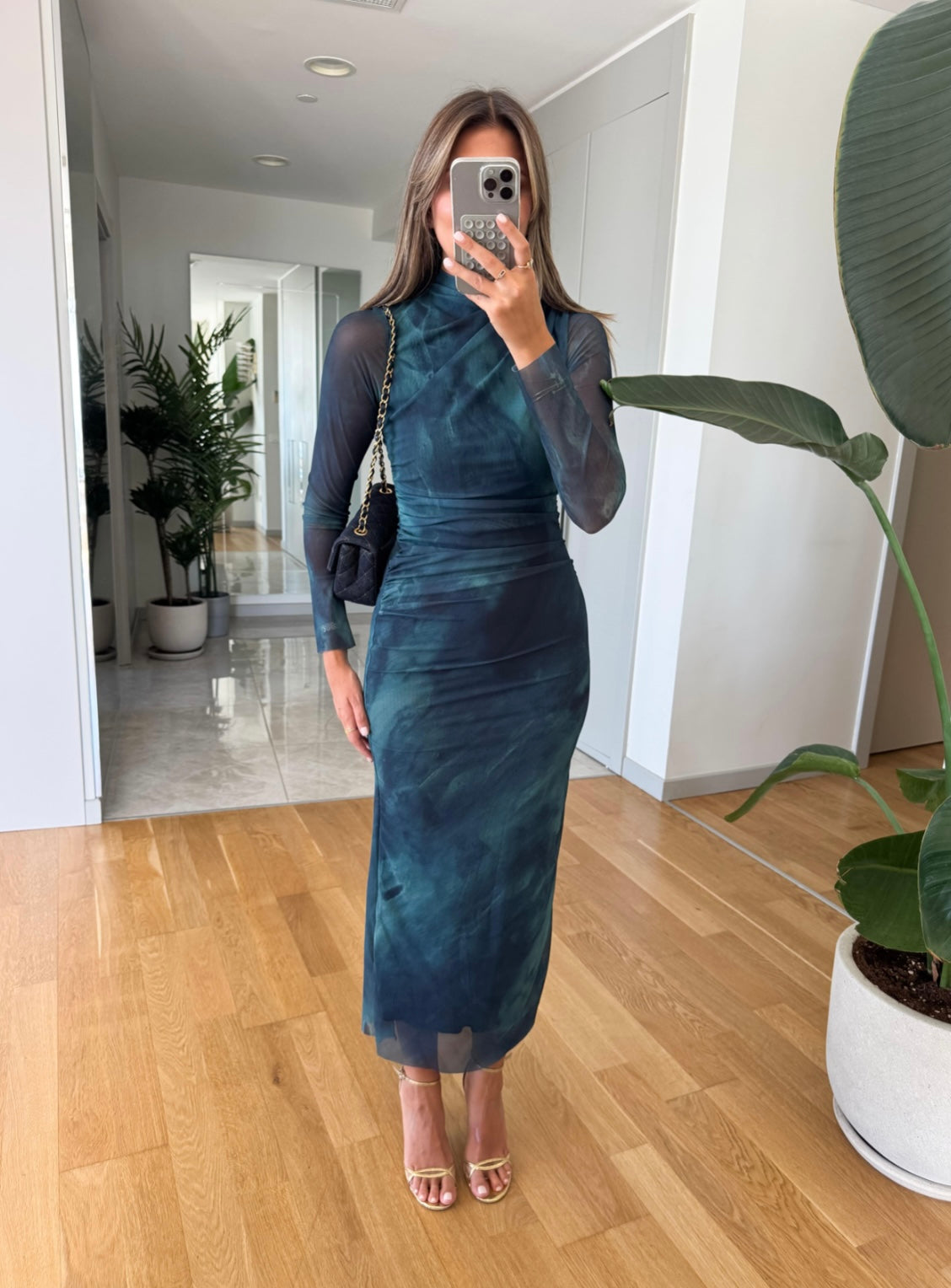 Green Patterned Dress